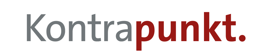 Kontrapunkt Logo - Interviewformat von Nikos Andreadis für politische Diskussionen